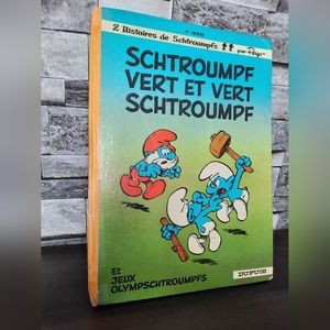 VINTAGE BD SMURF Stories by Peyo • Schtroumpf Vert et Vert Schtroumpf in FRENCH